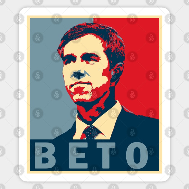 Beto O'Rourke Sticker by valentinahramov